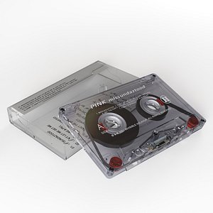 3D cassette tape box model
