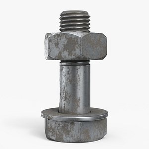Rusted Steel Hex Bolt