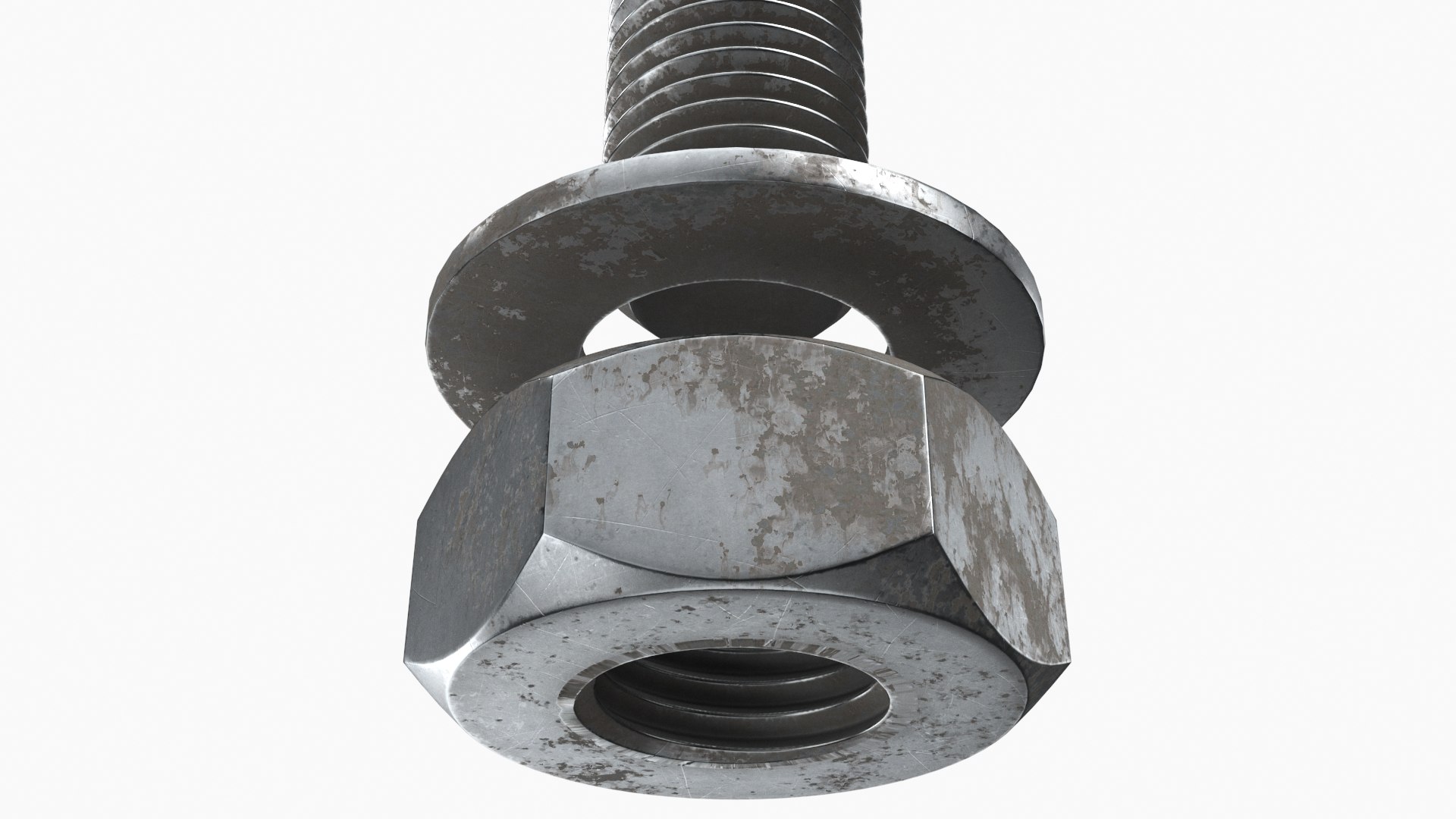 3D model Rusted Steel Hex Bolt TurboSquid 2116249