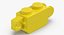 Chama amarelo brilhante Lego tijolos coleção