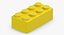 Chama amarelo brilhante Lego tijolos coleção