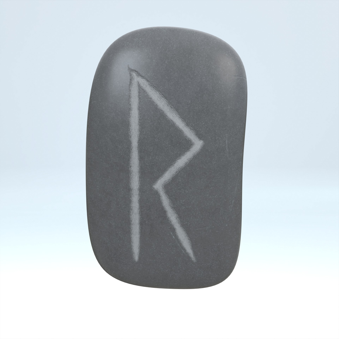 Raido Rune Stone Model - TurboSquid 2532392