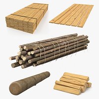 Wood 3D Models Collection 2