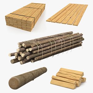 Wood 3D Models Collection 2