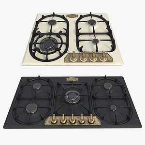 3D model Gas hob Kaiser KG 6325 EmKG 9325 Em Turbo