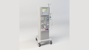 High-Quality Dialysis Machine 3D Model