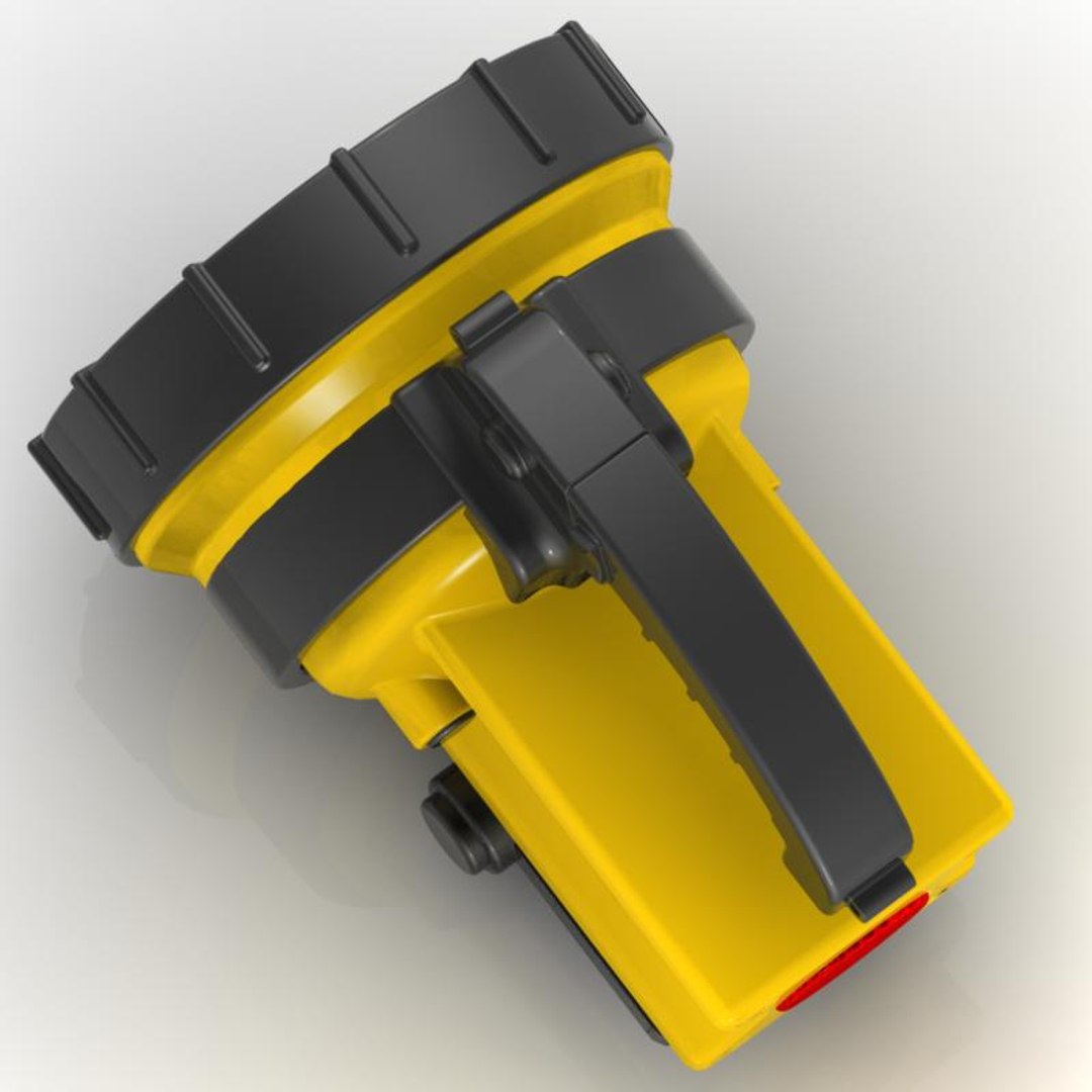 3d model of flashlight light