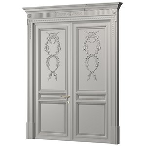 bkl wood londa double door 3D model