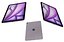 Apple iPad Air 11 2025 Purple Low Poly 3D model