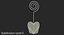 Heart Place Card Holder 3D Model