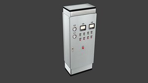 3D Electrical Box  panel industrial model