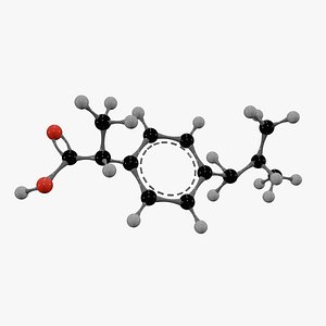 Ibuprofen Molecule