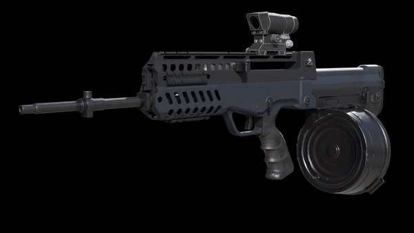 modelo 3d Ametralladora ligera T-95 LSW - TurboSquid 2190107
