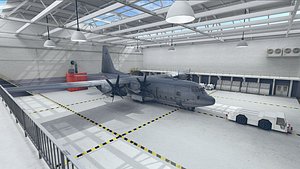 interior aircraft plane 3D model