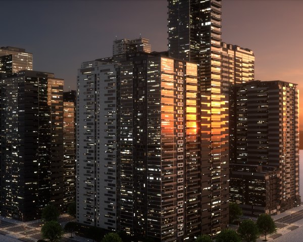 3D City Block Type B14 model