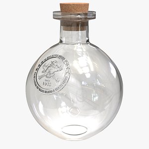 3D Glass Bowl Flask
