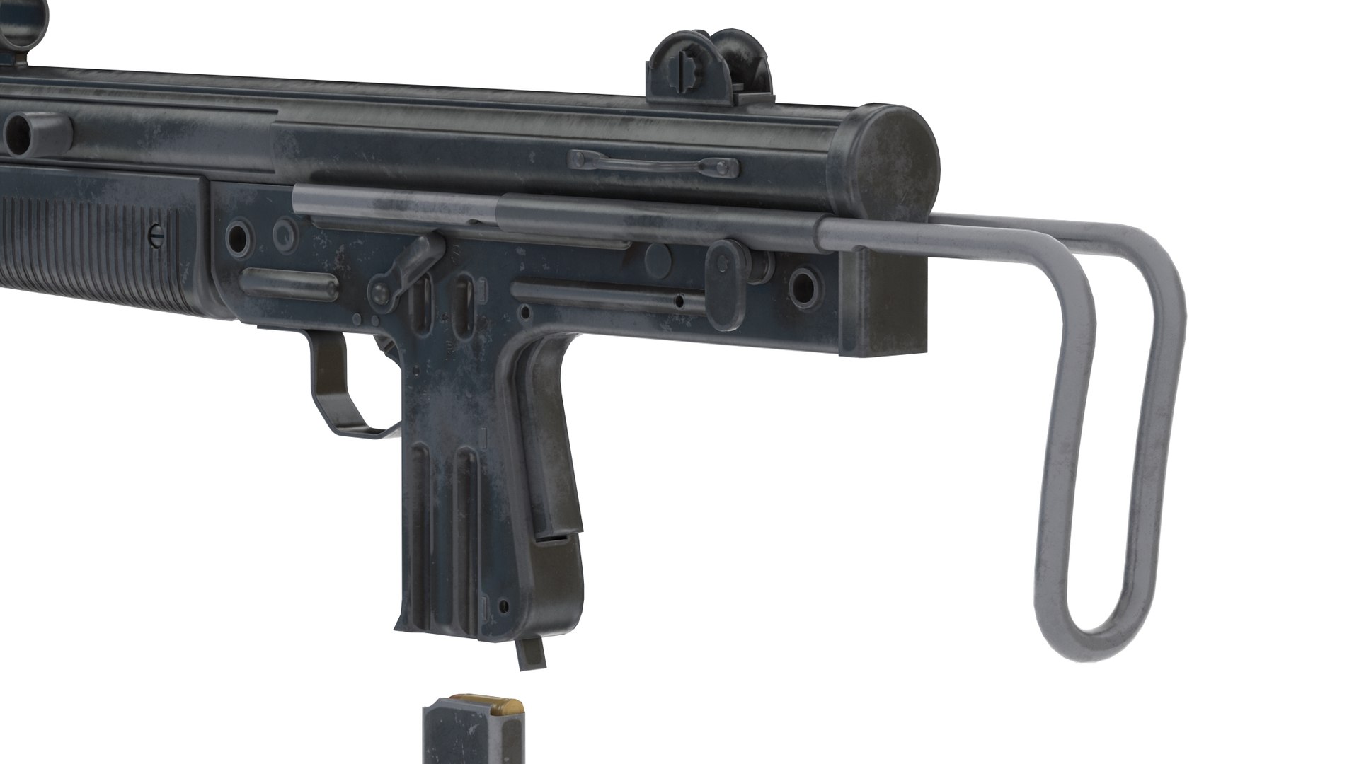 Fmk 3 Submachine Gun Low Poly Pbr Realistic Model - Turbosquid 1992303