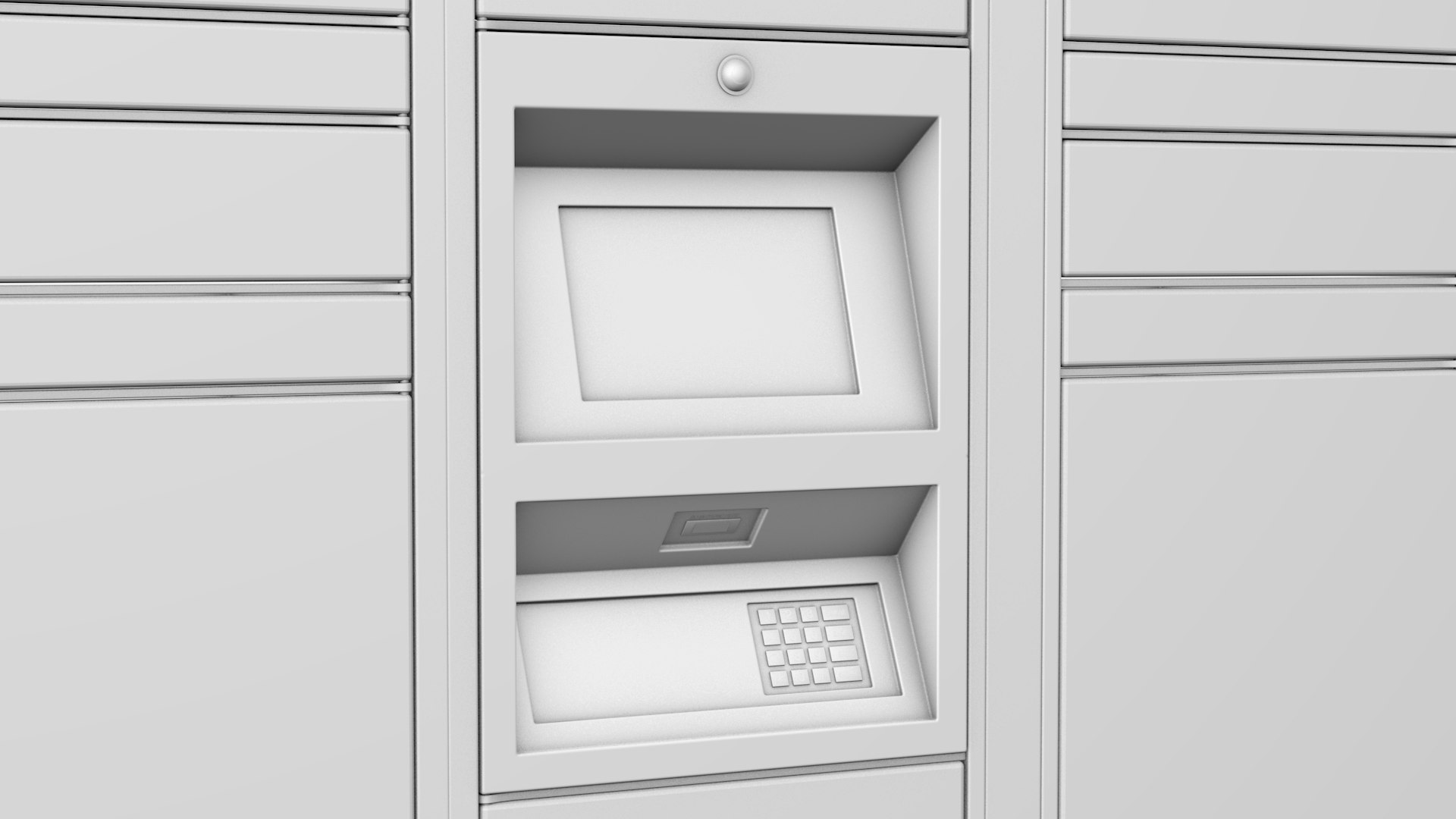 Delivery Lockers Model - TurboSquid 1890657