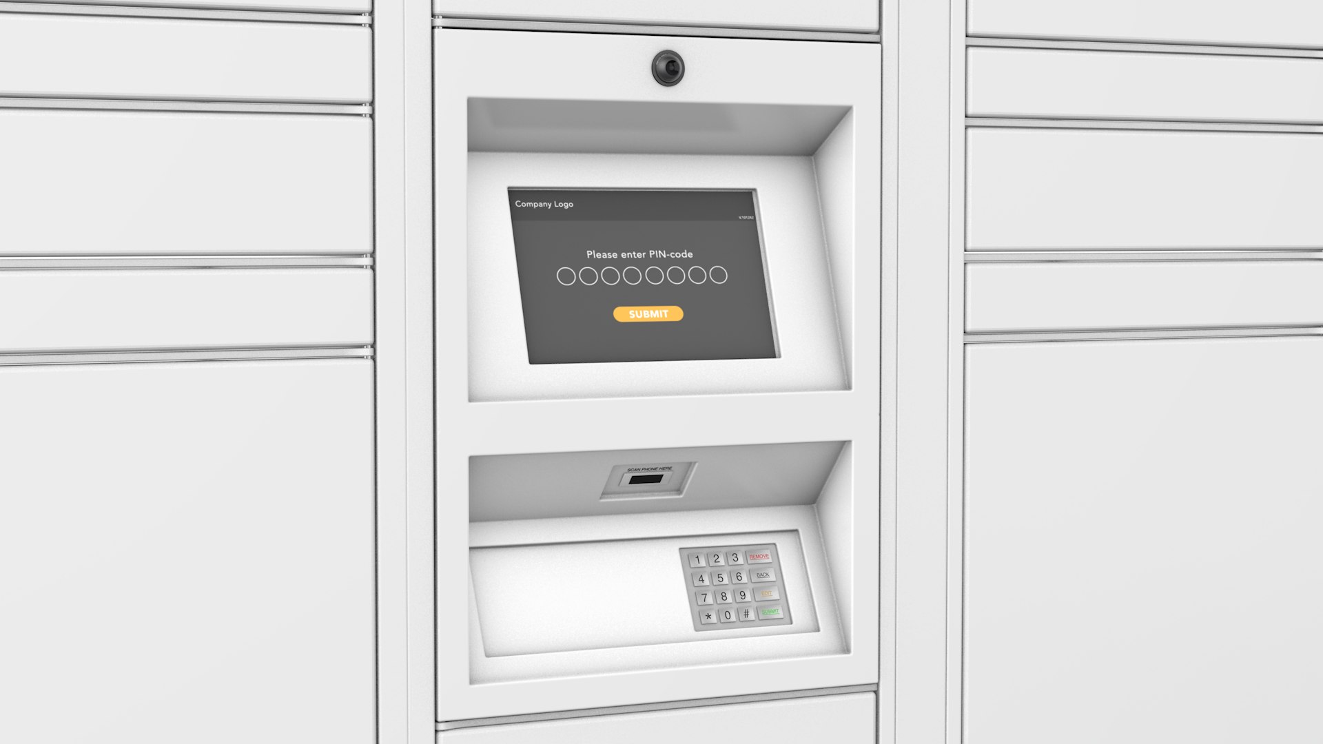 Delivery Lockers Model - TurboSquid 1890657