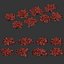 Collezione di cespugli low poly vol 30-Blender-3dmodel