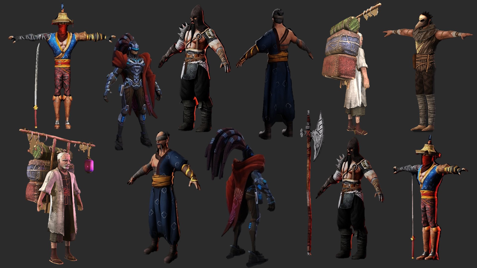 3D Japanese Warrior Character Collection model https://p.turbosquid.com/ts-thumb/sj/kIHJZS/KP/06/png/1776440788/1920x1080/fit_q87/48cb63a3d171e30fe0b55ad7ae8263c8225d3de6/06.jpg