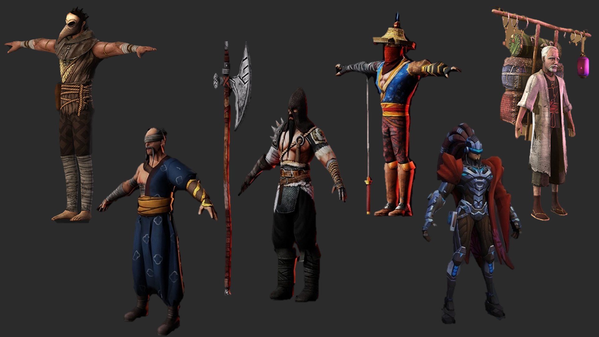 3D Japanese Warrior Character Collection model https://p.turbosquid.com/ts-thumb/sj/kIHJZS/Sv/2/png/1776440801/1920x1080/fit_q87/e26b7a4a32506ab9a2c8275d620efdaf1fe9e5eb/2.jpg