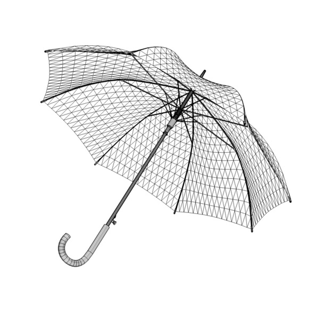 3d Model Beautiful Umbrella