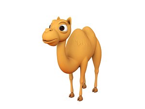 camel character cartoon 3D model