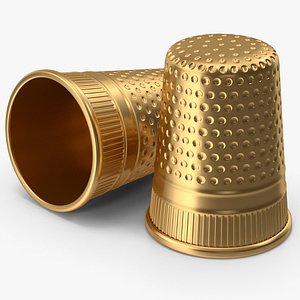 Gold Sewing Thimbles model