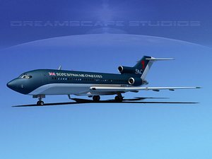 3d airline boeing 727 727-100