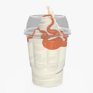 3D McDonalds McSundae Ice Cream with Caramel Topping