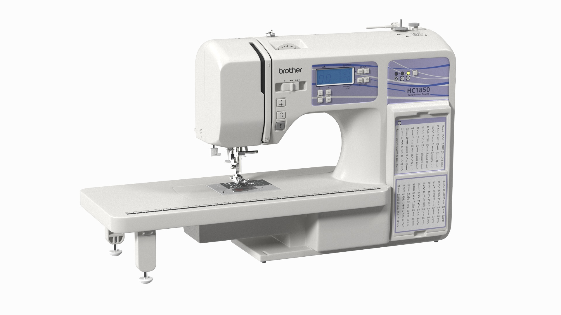3D Sewing Machine Brother HC1850 TurboSquid 2095456