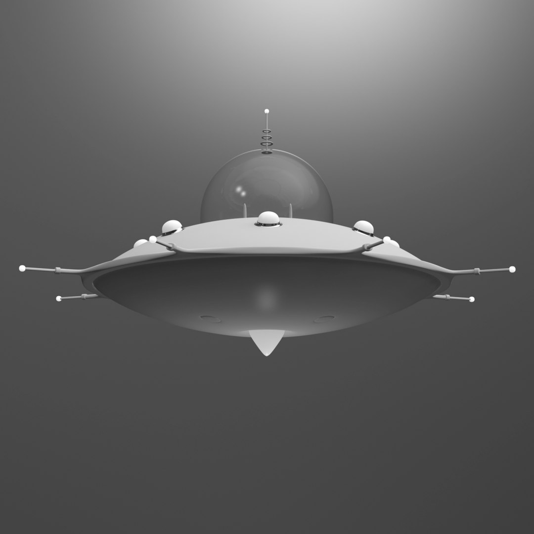 Flying Saucer 3D Model - TurboSquid 1255024