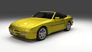 Porsche 944 Cabrio with interior