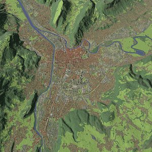 Grenoble France - city and urban