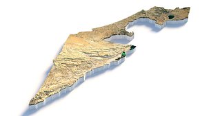 Israel Terrain Map model