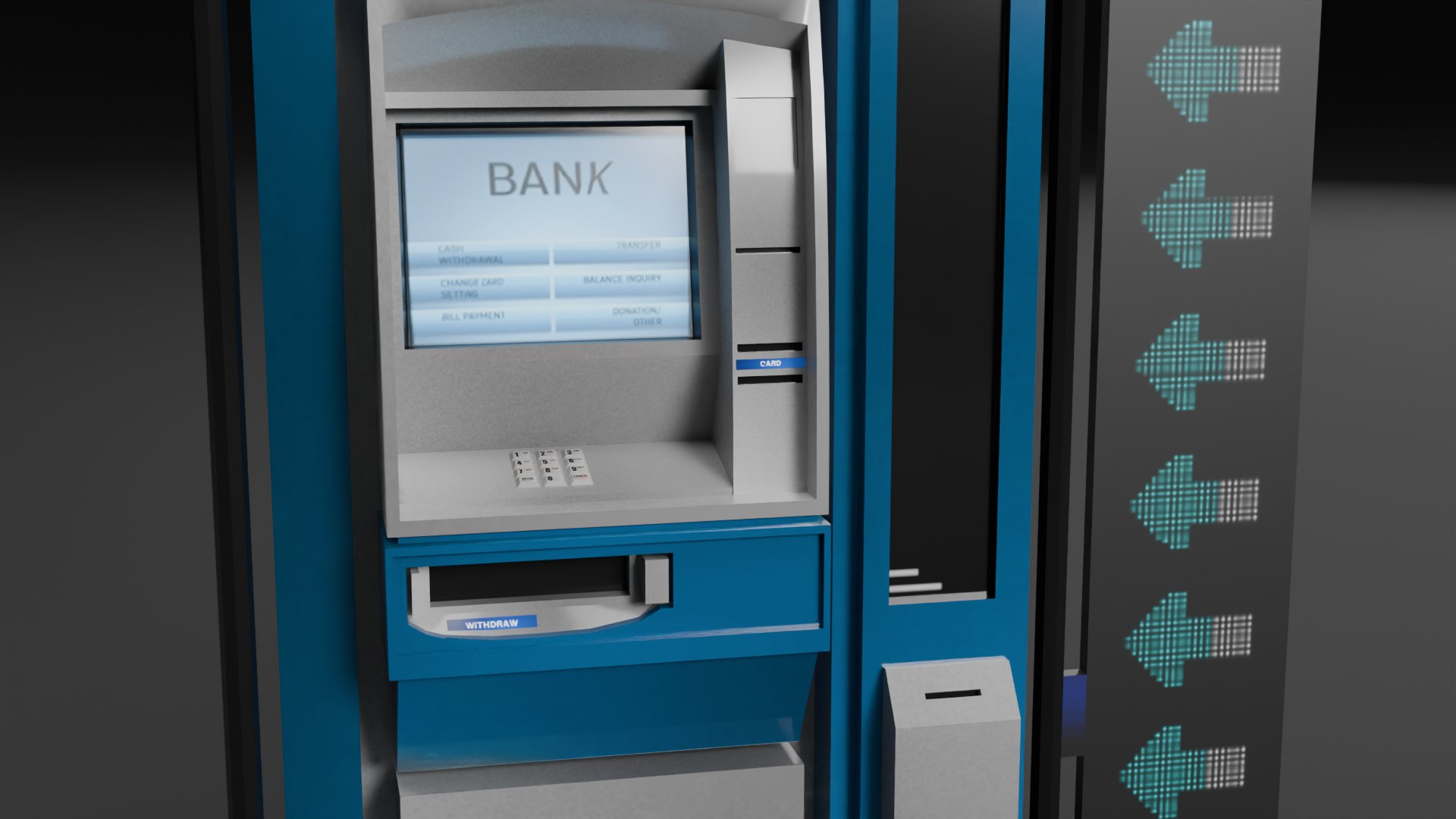 Low Poly ATM Model 3D Model - TurboSquid 2344099