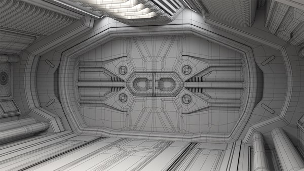 Sci Fi Modular Corridor 3D Model - TurboSquid 1704013