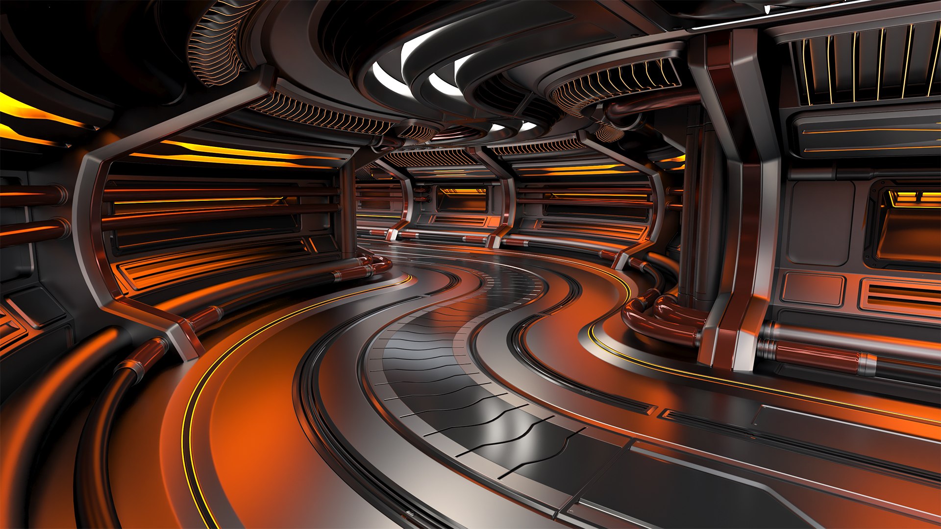 Sci Fi Modular Corridor 3D Model - TurboSquid 1704013