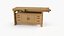 3D Workbench with Drawers and Cabinet model