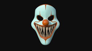 Clown Terror Mask 08 Orange - Character Design Fashion