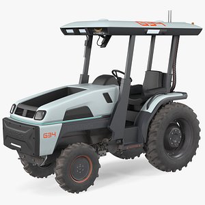 Monarch MK V Electric Tractor Dusty Rigged 3D model