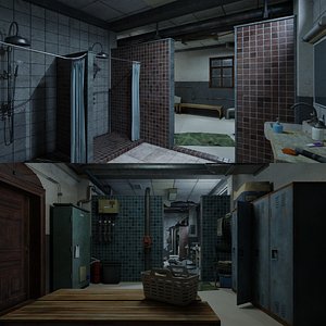 Ultimate 3d School Showers Scene