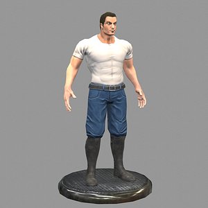 3D gangster gang man model