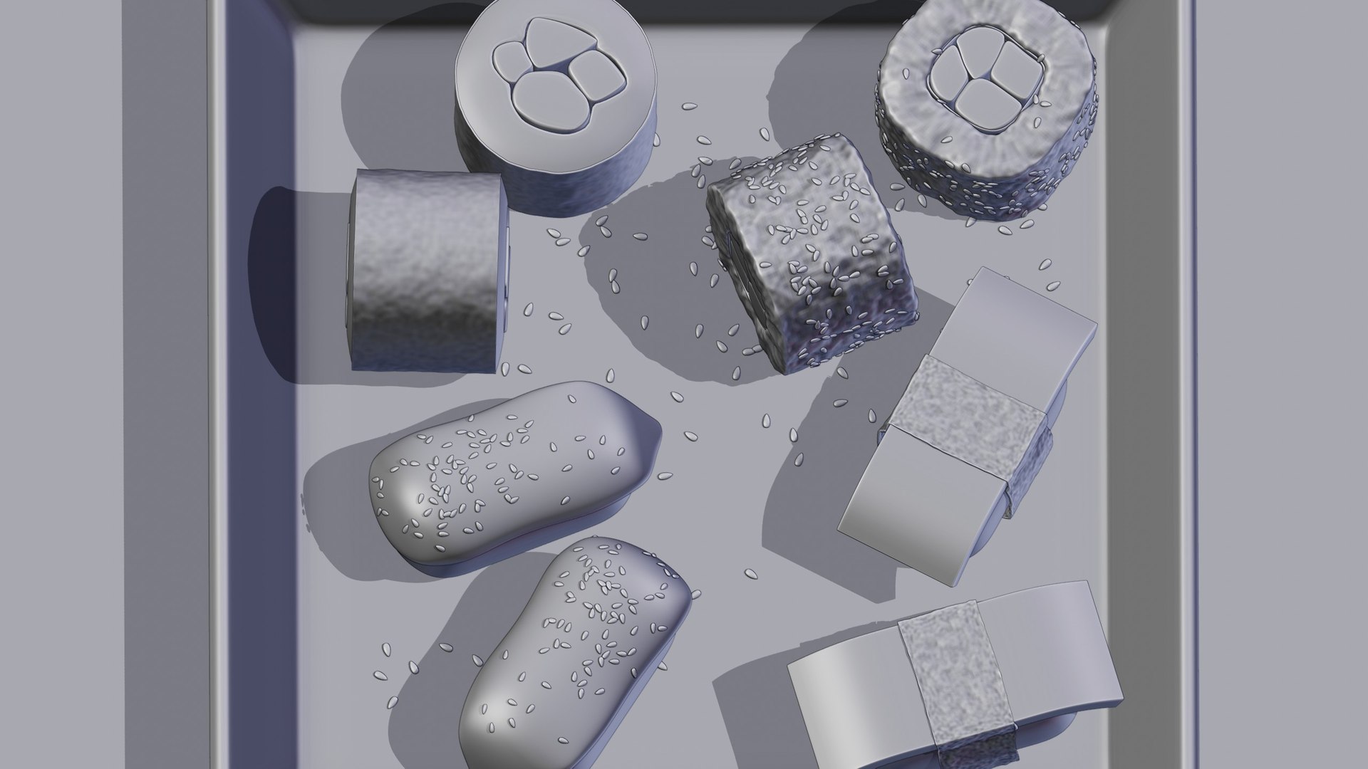 Blender Sushi 3D model https://p.turbosquid.com/ts-thumb/sk/IXSlvd/MZ/matcap6/jpg/1710182183/1920x1080/fit_q87/044839c5dbaf1493e38adb6bd65fdb8361a71212/matcap6.jpg