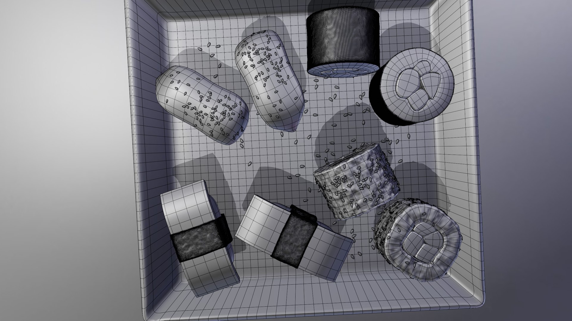 Blender Sushi 3D model https://p.turbosquid.com/ts-thumb/sk/IXSlvd/fQ/wireframe6/jpg/1710182192/1920x1080/fit_q87/7c2ffafae5e77bd86a91fd8887e69e4eca42f2b4/wireframe6.jpg