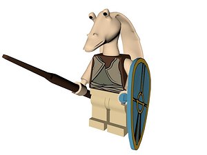LEGO Star Wars Gungan Warrior Jarjar Character