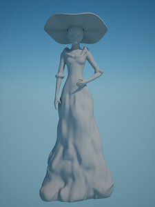 3D model mexican catrina