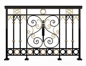 Forging Iron Forged Balcony Railing 08