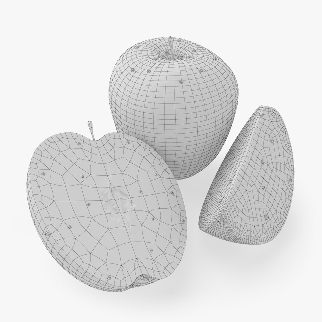 photorealistic red apple max free